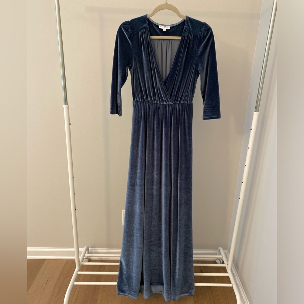 Baltic Born velvet blue long dress